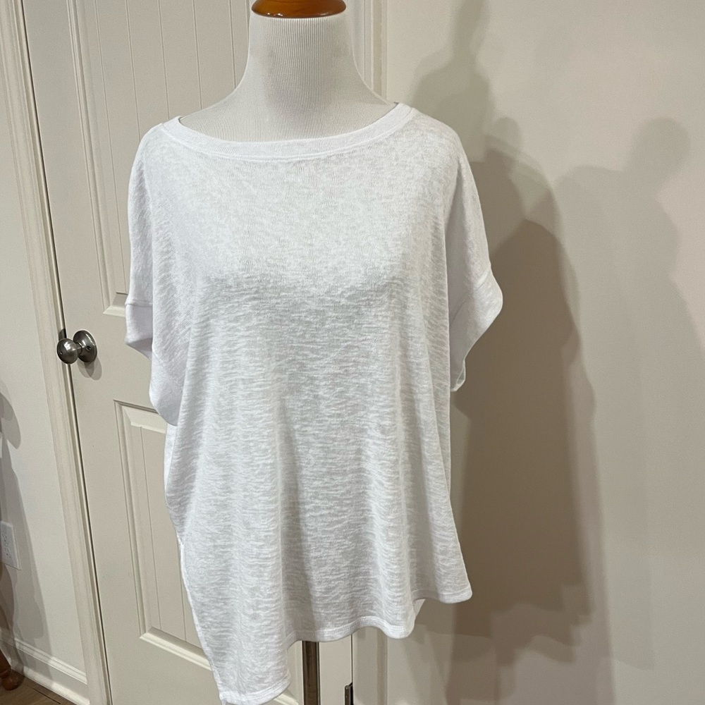Nally & Millie White Short Sleeve Top